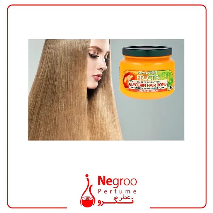 ماسک مو ترمیم کننده گارنیر مدل KERATIN HAIR BOMB حجم 320 میل/اورجینال — تصویر ۲