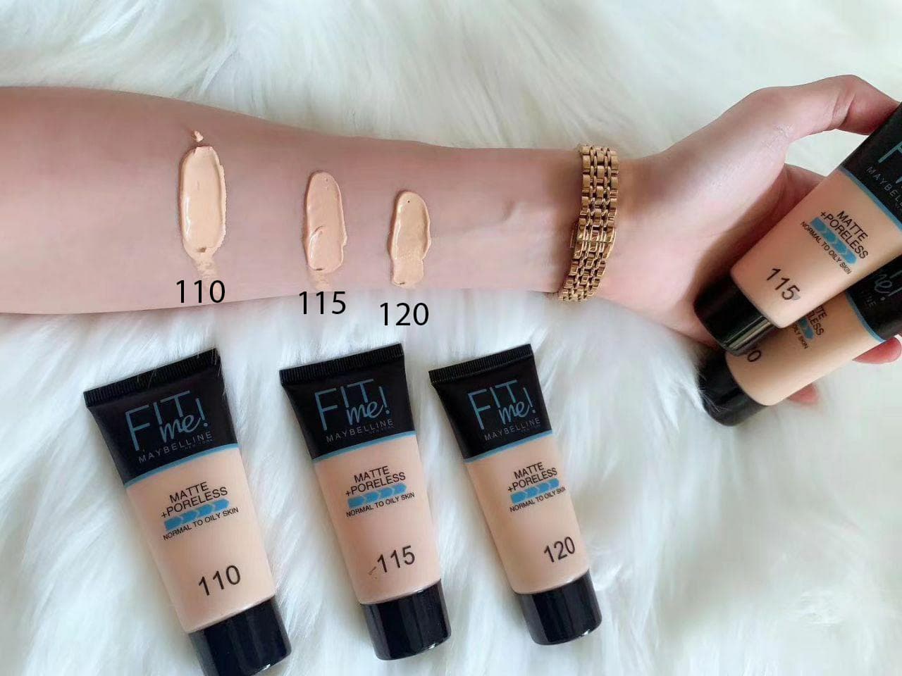 کرم پودر تیوپی میبلین MAYBELLINE شماره 120 رنگ برنز — تصویر ۲