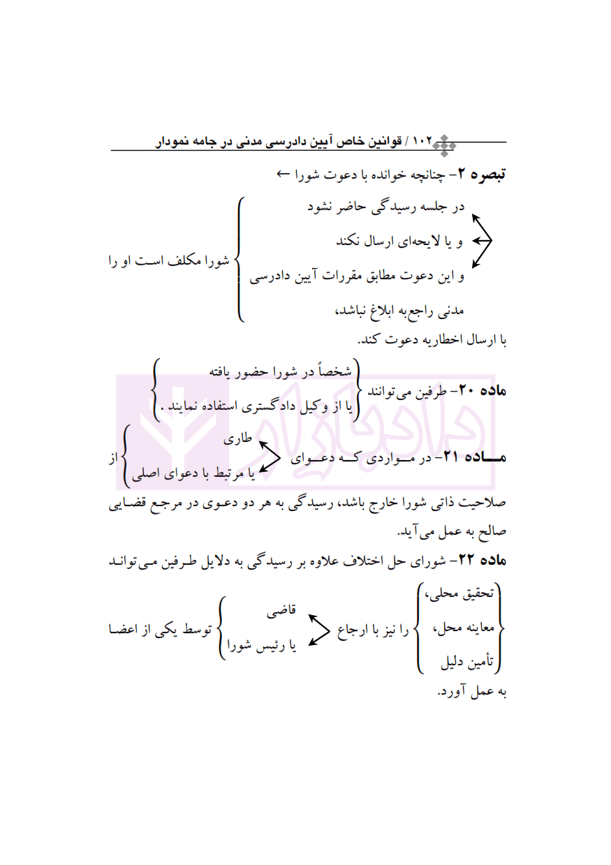 قوانین خاص آیین دادرسی مدنی در جامه نموداری (سیمی) | رئیسی نافچی — تصویر ۸