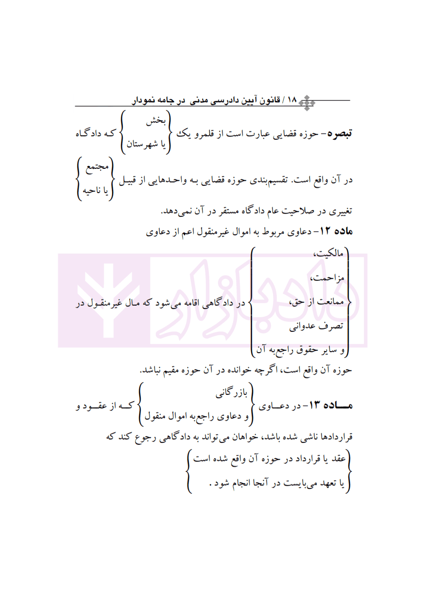 قانون آیین دادرسی مدنی در جامه نمودار (سیمی) | رئیسی نافچی — تصویر ۷