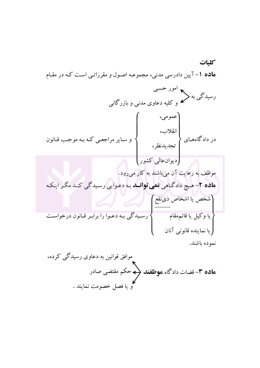 قانون آیین دادرسی مدنی در جامه نمودار (سیمی) | رئیسی نافچی — تصویر ۲