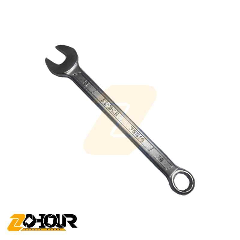 آچار یکسر تخت یکسر رینگ سایز 18 فورس مدل FORCE 75518