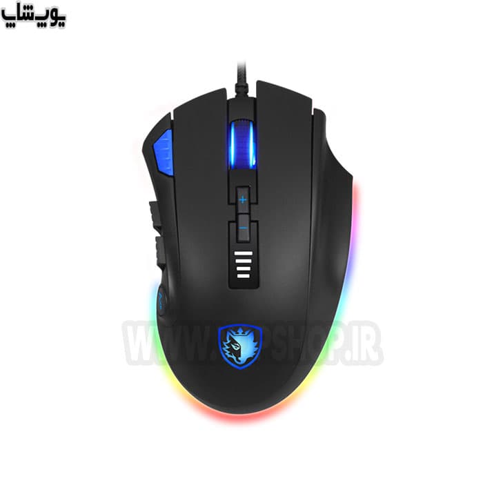 موس گیمینگ سیمی RGB سادس مدل AXE S12