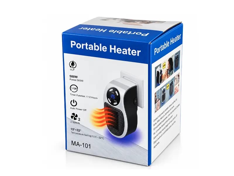 فن هیتر برقی دستی 500 وات مدل Portable heater — تصویر ۲