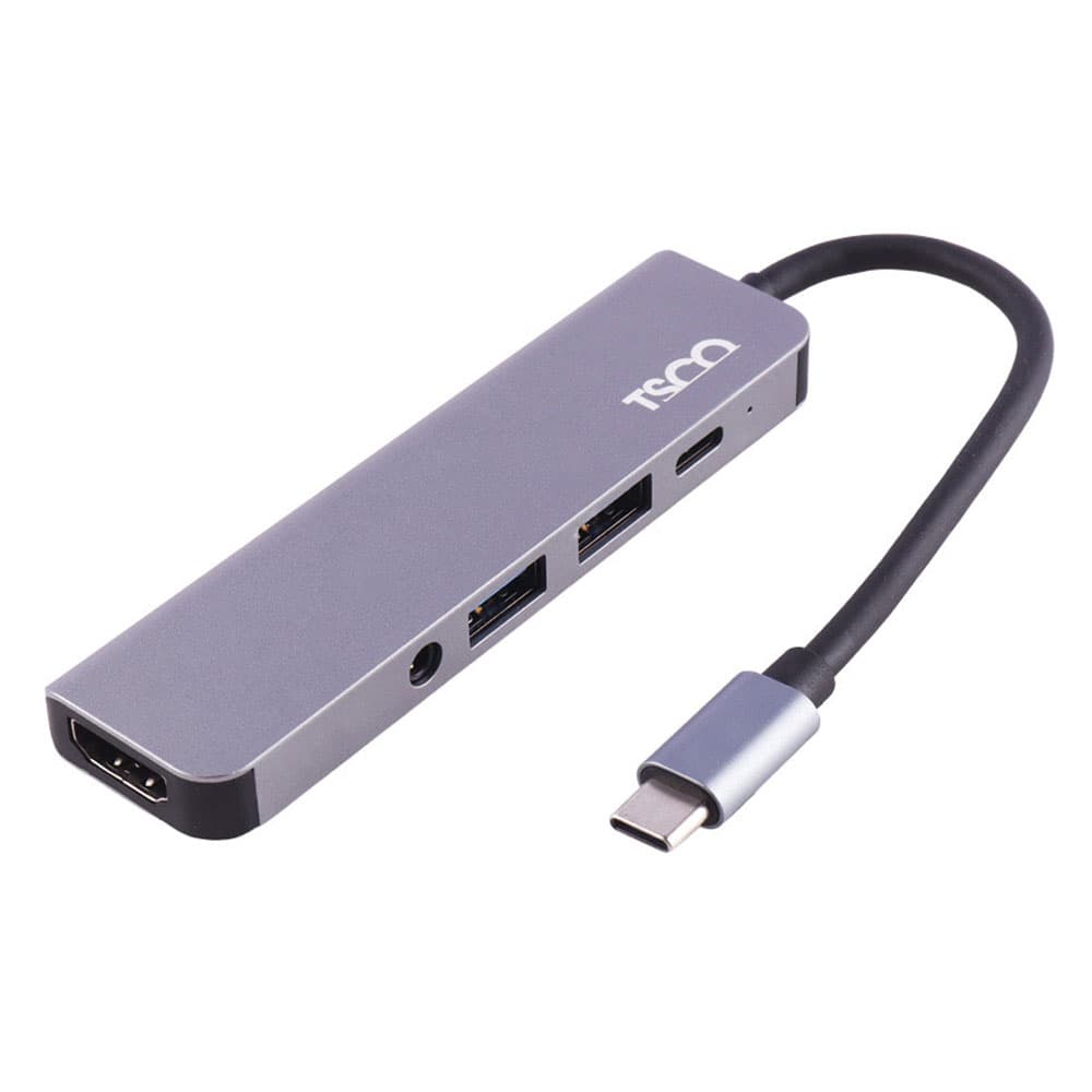 هاب 5 پورت تایپ سی تسکو مدل HUB TYPE-C TSCO THU 1160
