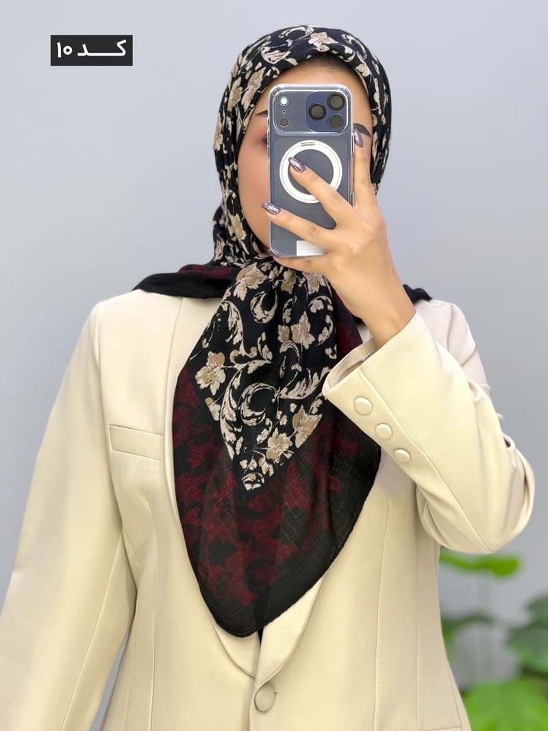 روسری نخی ماناژ کد 101923 — تصویر ۲