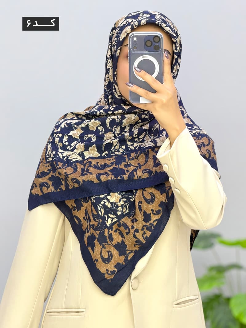 روسری نخی ماناژ کد 101923 — تصویر ۳