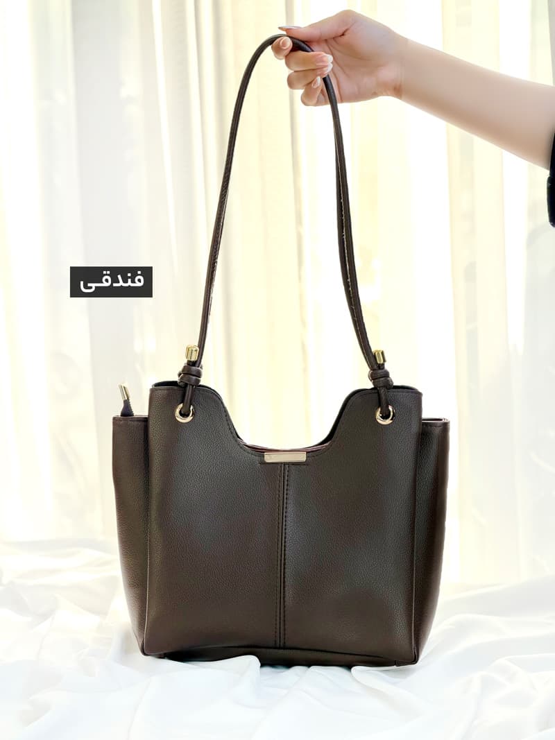 کیف دوشی چرم لاون کد 10321006 — تصویر ۳
