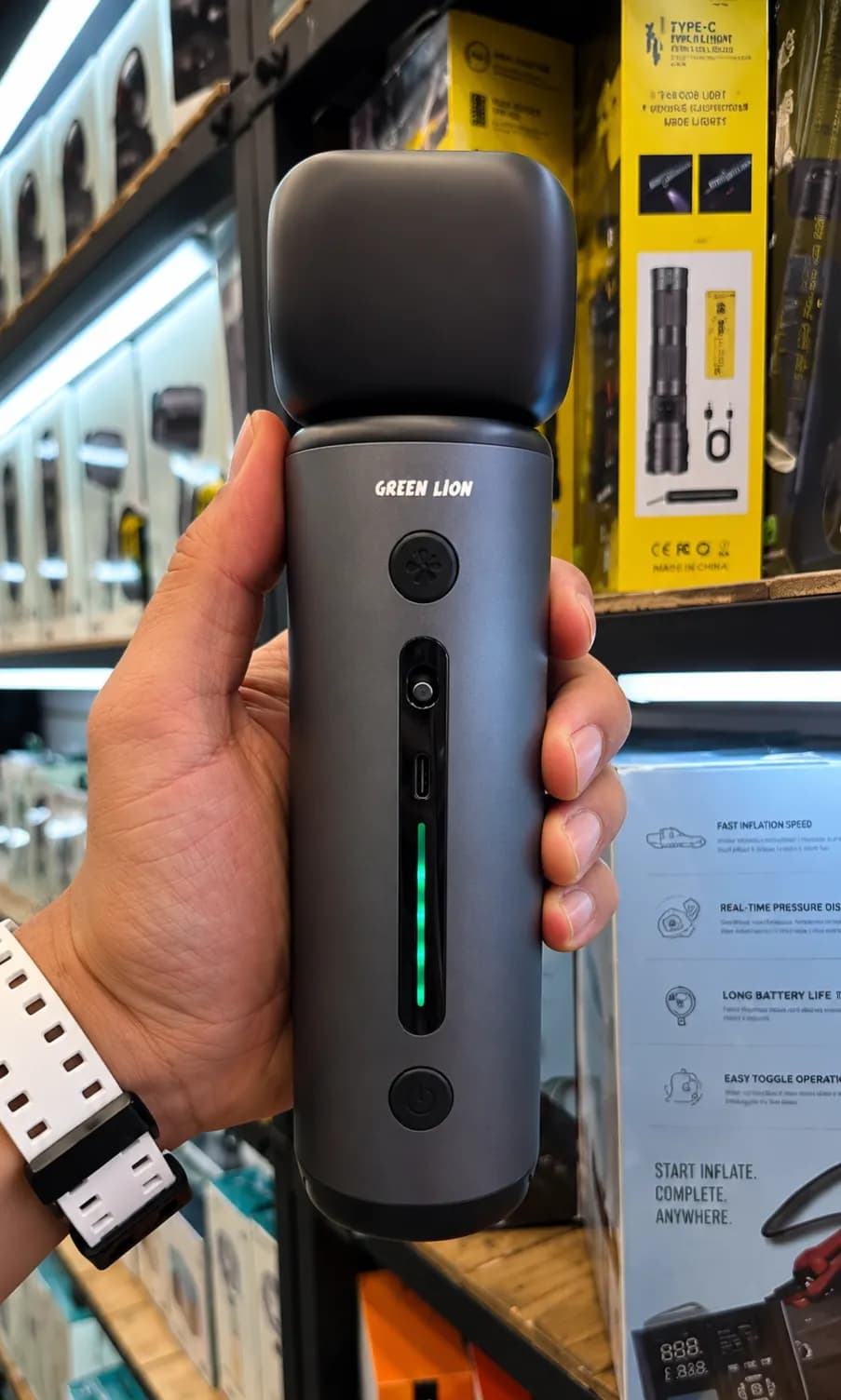 جارو شارژی و دمنده گرین لاین VAC MAX مدل GB-326X توان 150 وات — تصویر ۵