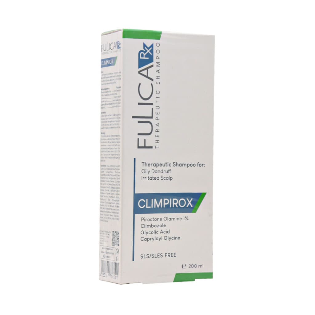 شامپو ضد شوره پوست سر چرب فولیکا آر ایکس | Fulica RX Climpirox Oily Dandruff Lrritated Scalp Shampoo 200 Ml