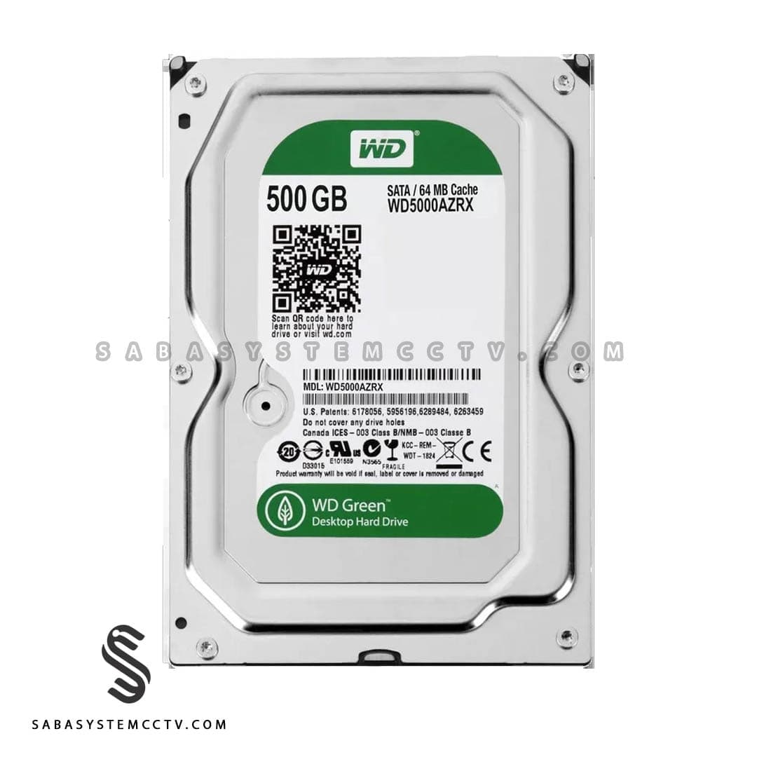 هارد اینترنال 500 گیگابایت وسترن دیجیتال سبز