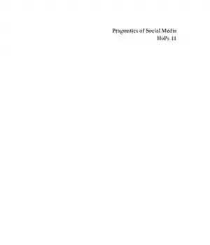 دانلود کتاب Pragmatics of Social Media – عمل شناسی رسانه های اجتماعی