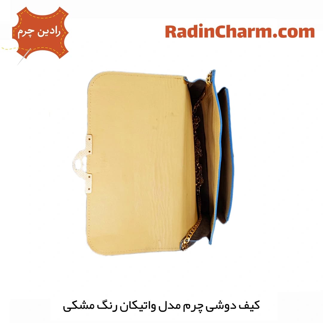کیف دوشی چرم مدل واتیکان — تصویر ۴