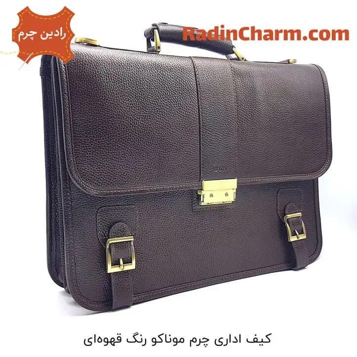 کیف اداری چرم موناکو — تصویر ۴