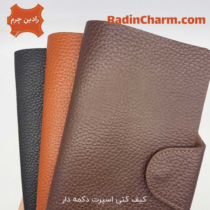 کیف کتی مردانه چرم اسپرت دکمه دار — تصویر ۳