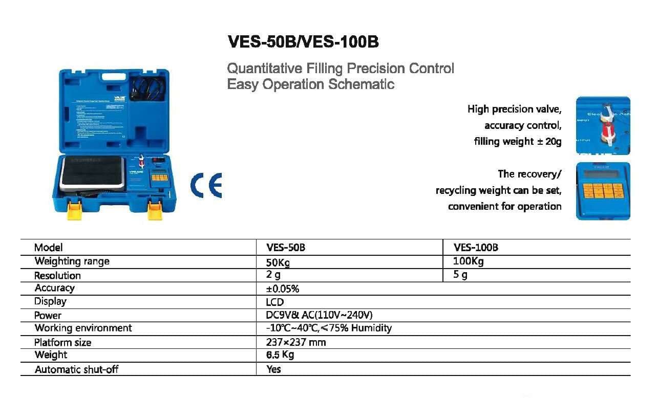 ترازوی شارژ گاز VALUE VES 50B — تصویر ۲