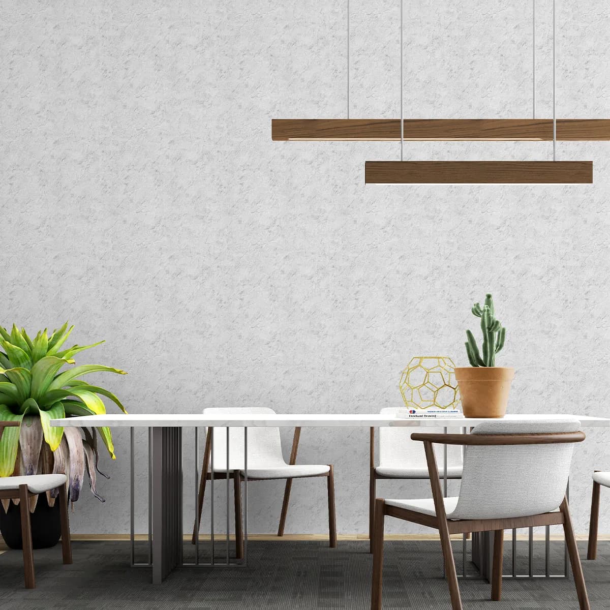 کاغذ دیواری اتم طرح بتن کد 6125 — تصویر ۳