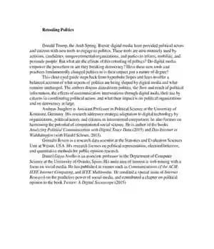 دانلود کتاب Retooling Politics: How Digital Media Are Shaping Democracy – ابزار مجدد سیاست: رسانه های دیجیتال چگونه دموکراسی را…