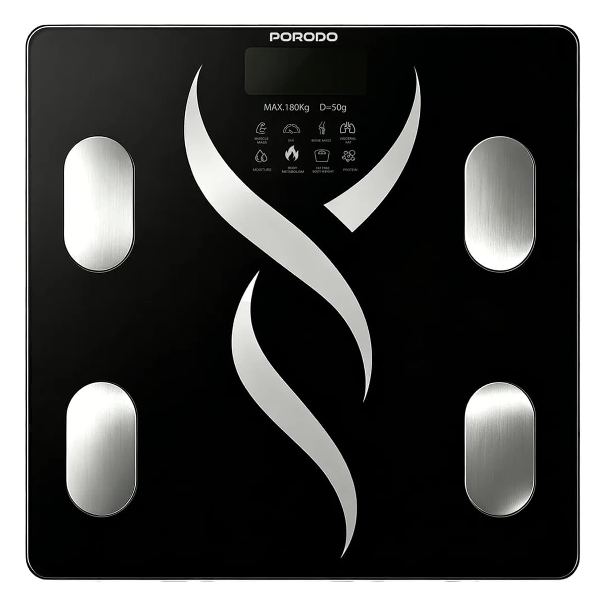 ترازوی هوشمند بلوتوثی پرودو مدل Porodo Somafit Sync PDLFSTSBSWH