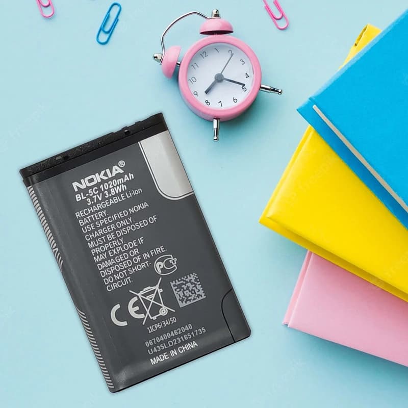 باتری موبایل نوکیا مدل BL-5C ظرفیت 1020 میلی آمپر ساعت مناسب برای گوشی موبایل نوکیا BL-5C- کد: M24173 — تصویر ۳
