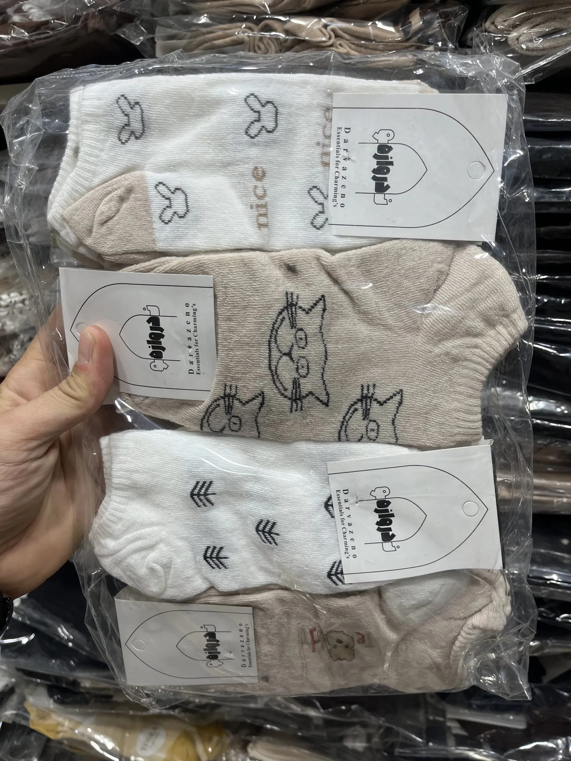 جوراب مچی زنانه(12جفت) کد2623 — تصویر ۲