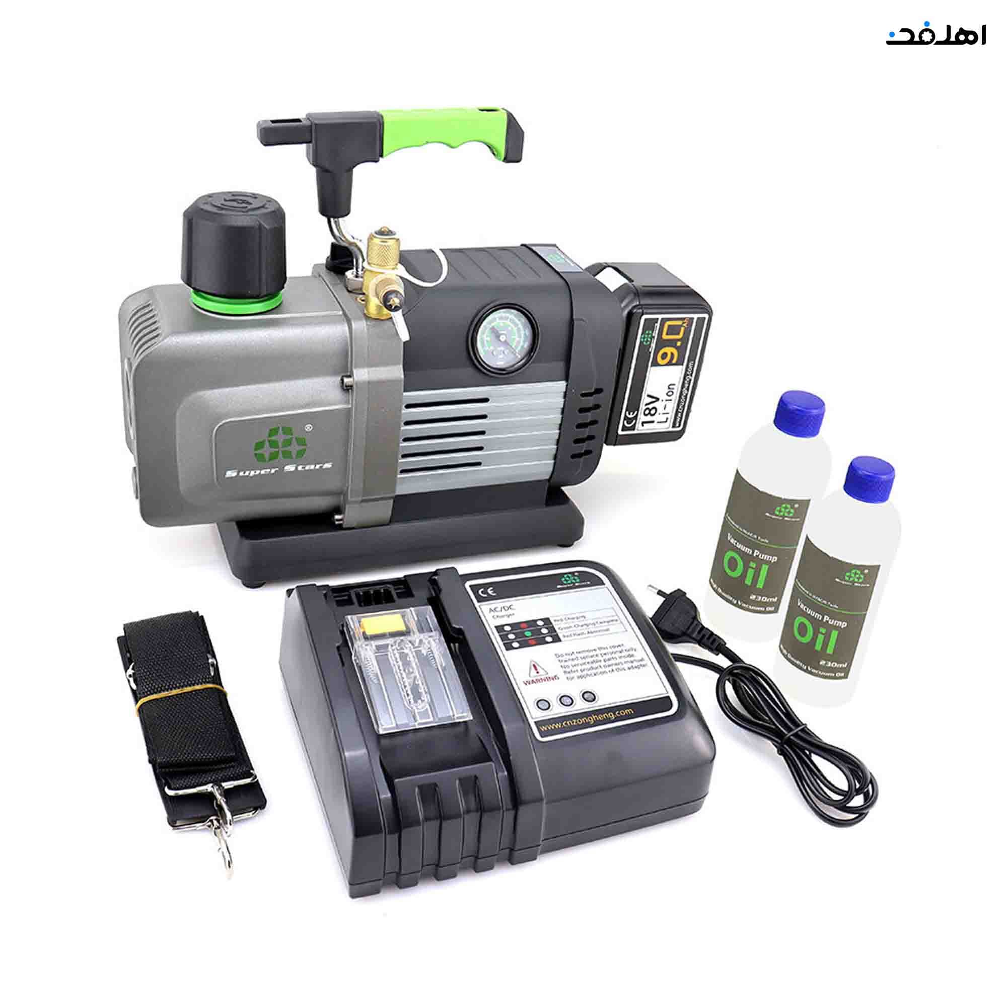 پمپ وکیوم دو مرحله شارژی سوپر استارز Super Stars مدل ST-4BMC — تصویر ۳