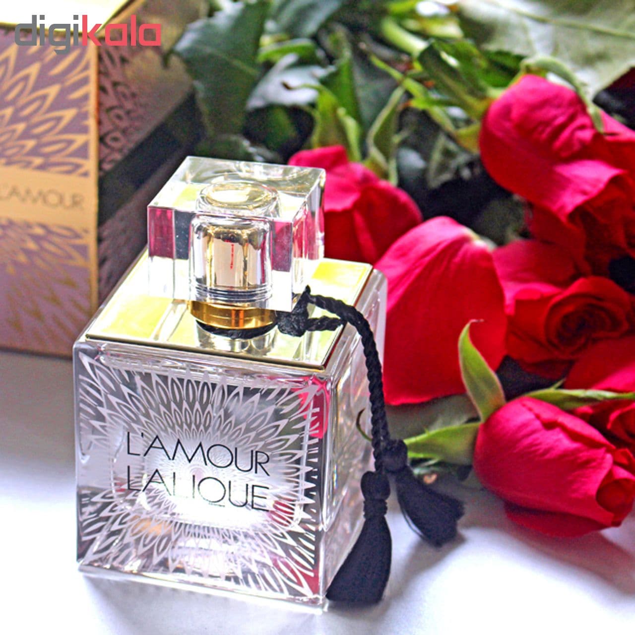 عطر و ادکلن زنانه ادو پرفیوم زنانه لالیک مدل L’Amour Pink حجم 100 میلی‌ لیتر — تصویر ۲