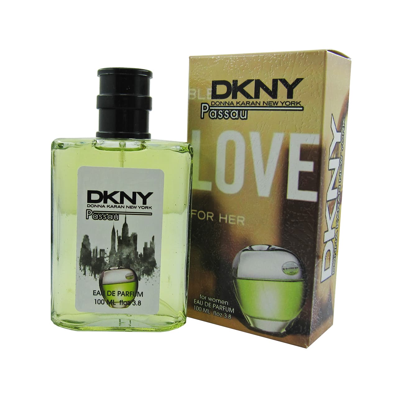 عطر و ادکلن زنانه ادو پرفیوم زنانه پاسائو مدل DKNY LOVE حجم 100 میلی لیتر