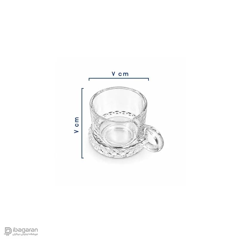 فنجان بلور پریمو کادو 6 عددی — تصویر ۲
