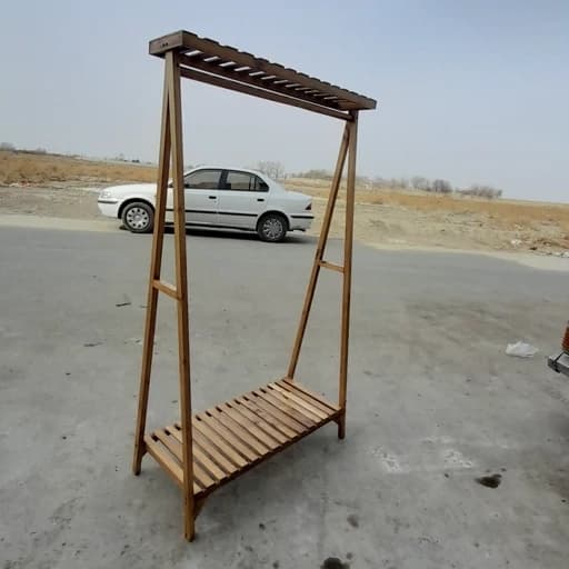رگال چوبی مدل یک طبقه تاجدار دکوبازار مدل 765947