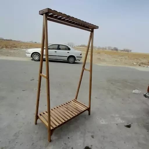 رگال چوبی مدل یک طبقه تاجدار دکوبازار مدل 765940