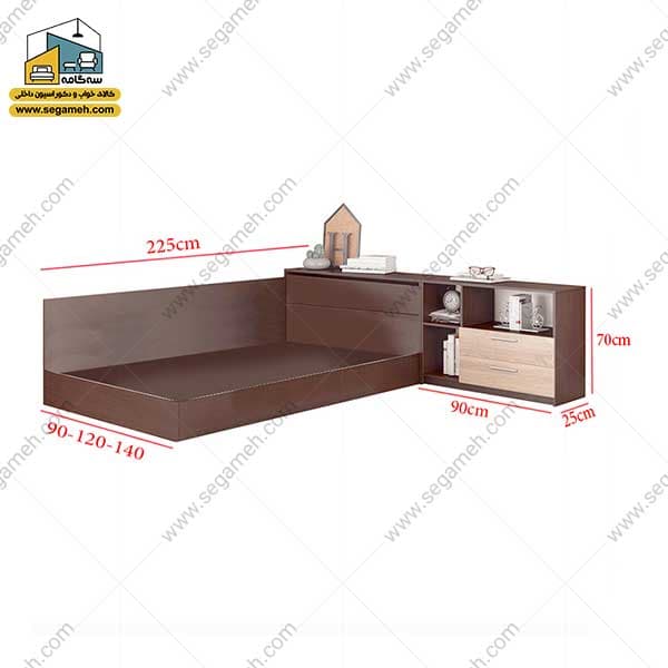 تخت خواب یک نفره کد BSP53 — تصویر ۳
