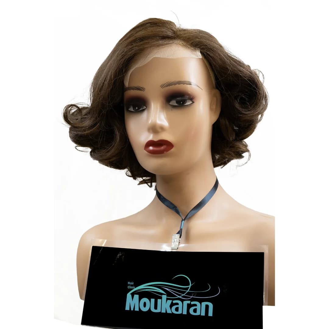 پروتز مو تمام سر زنانه جلوتور فر بلند — تصویر ۴