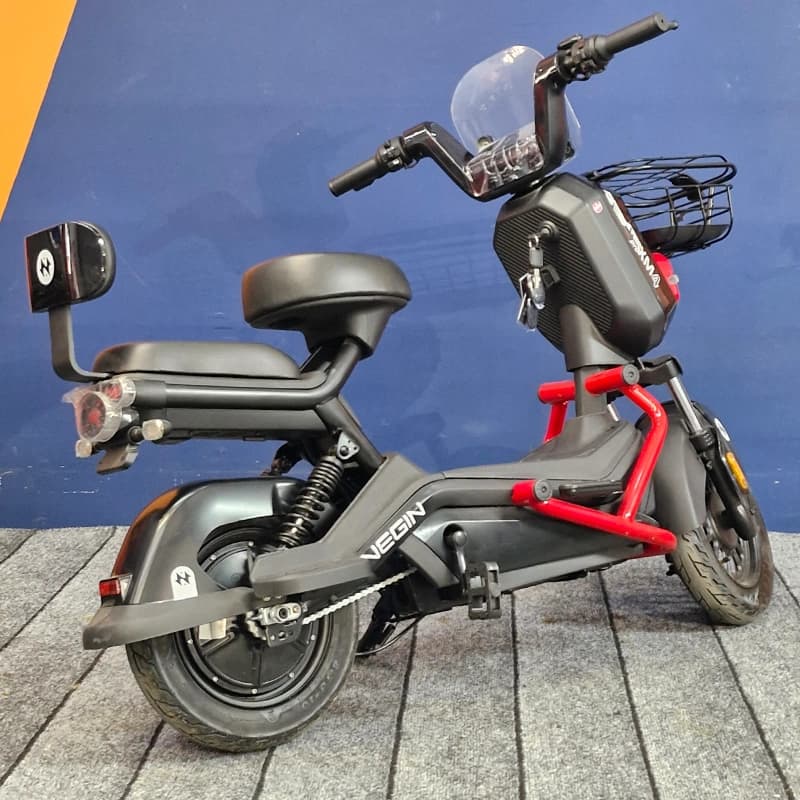 دوچرخه برقی موپد نگین مدل p800 – رنگ آبی کرمی — تصویر ۳
