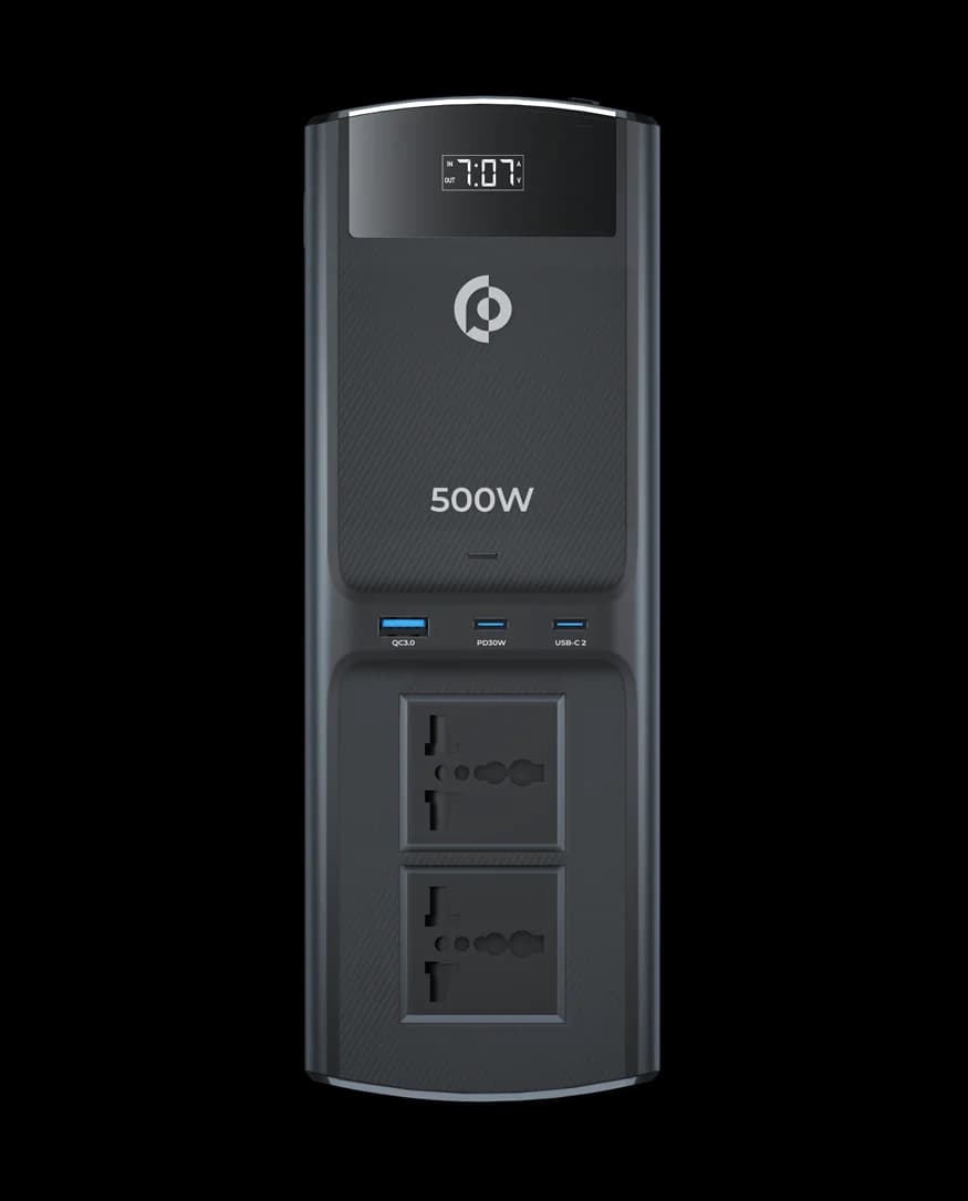 مبدل برق خودرو Powerology 500W UniversalPCCSR008-BK