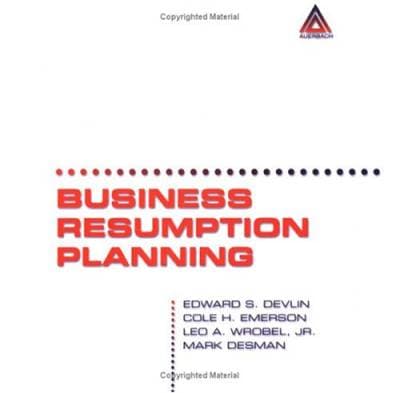 کتاب Business Resumption Planning نسخه کامل