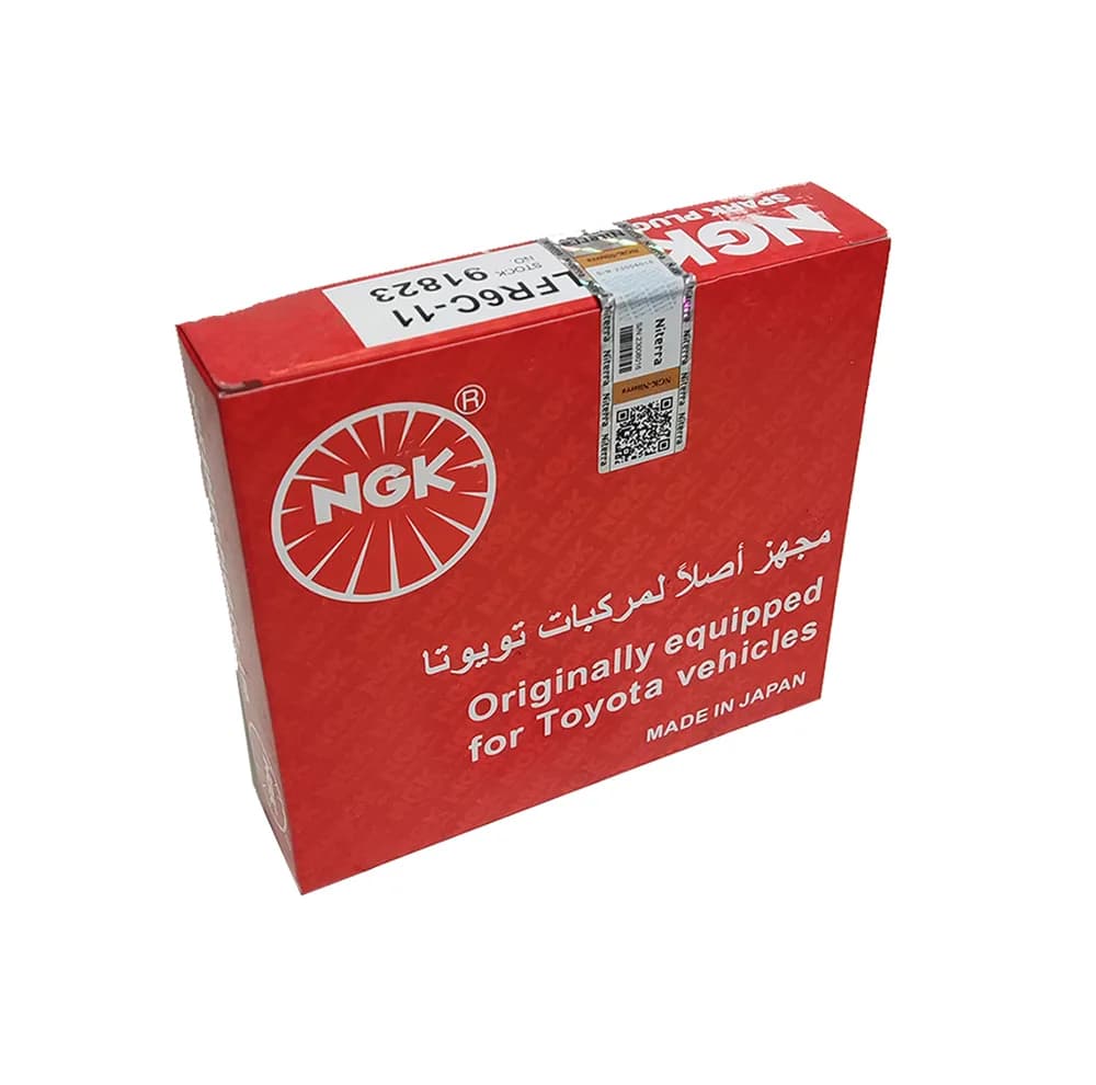 شمع خودرو ان جی کی مدل تک پلاتینی پایه بلند کد LFR6C-11 91823 بسته 4 عددی — تصویر ۳