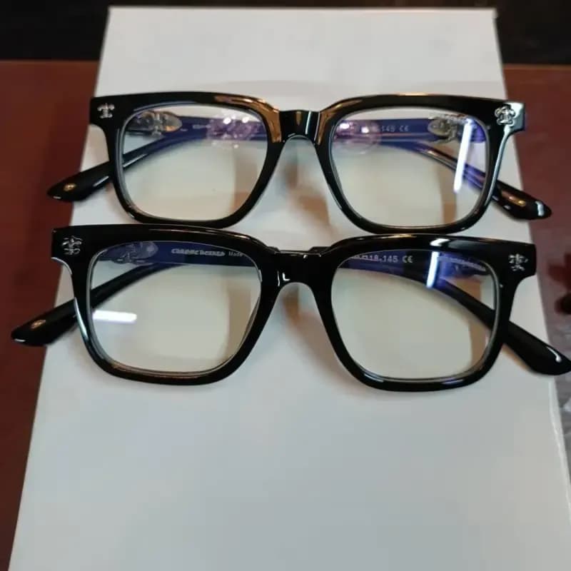 عینک طبی بلوکات و UV400 کروم هارتز فریم TR90 نرم و نشکن مناسب کامپیوتر و موبایل رنگ کرم — تصویر ۷