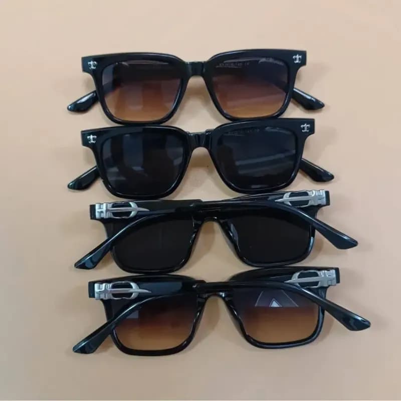 عینک طبی بلوکات و UV400 کروم هارتز فریم TR90 نرم و نشکن مناسب کامپیوتر و موبایل رنگ کرم — تصویر ۸