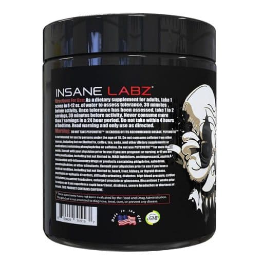 پمپ سایکوتیک بلک اینسین لبز Insane Labz PSYCHOTIC BLACK — تصویر ۴