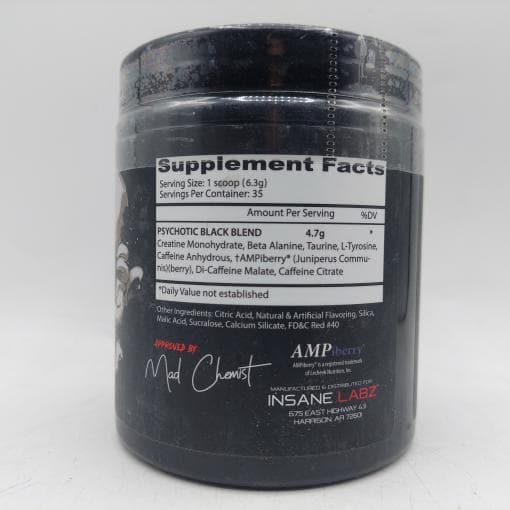 پمپ سایکوتیک بلک اینسین لبز Insane Labz PSYCHOTIC BLACK — تصویر ۳