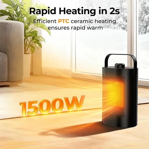 هیتر برقی فن‌دار یوکسن مدل YND-900F با توان ۱۵۰۰ وات — تصویر ۲