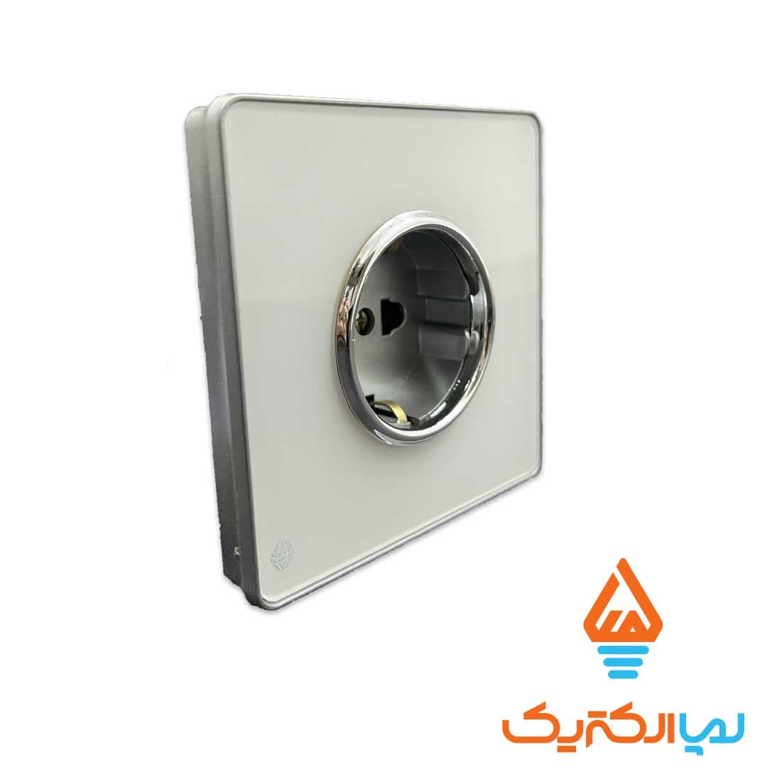کلید و پریز یاقوت آسیا الکتریک – پریز ارت — تصویر ۲