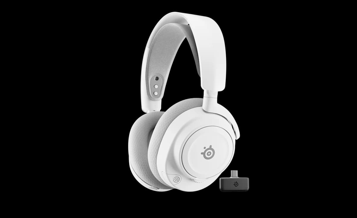 هدست گیمینگ استیل سریز SteelSeries Arctis Nova 7 Wireless Gen 2 – سفید — تصویر ۲