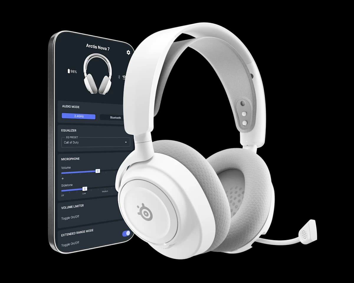هدست گیمینگ استیل سریز SteelSeries Arctis Nova 7 Wireless Gen 2 – سفید