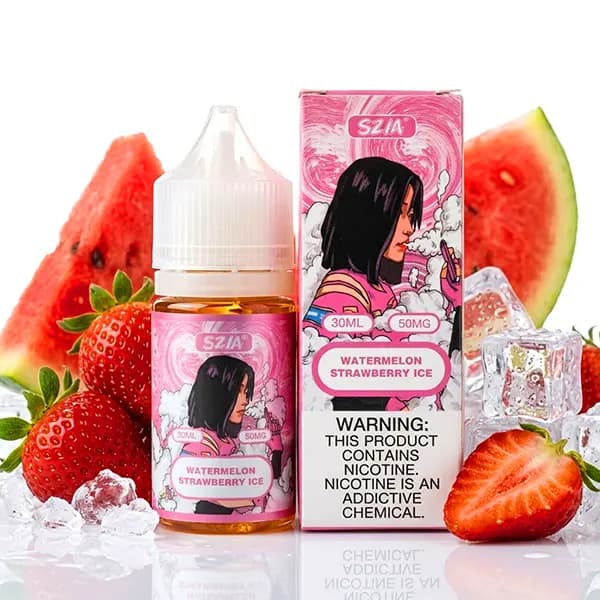 سالت نیکوتین هندوانه توت فرنگی یخ سزیا | SZIA WATERMELON STRAWBERRY ICE 30ML