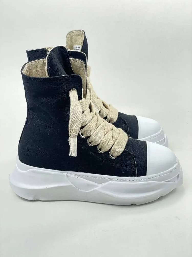 بوت ریک اونز RICK OWENS کد 3001 مشکی سفید — تصویر ۲