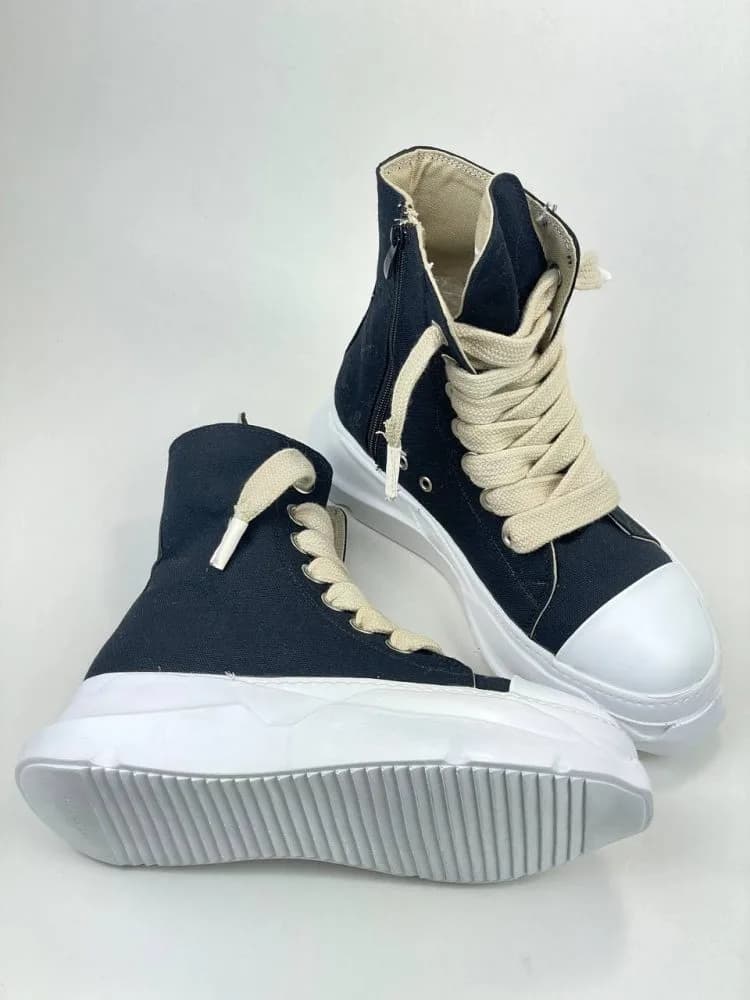 بوت ریک اونز RICK OWENS کد 3001 مشکی سفید — تصویر ۷