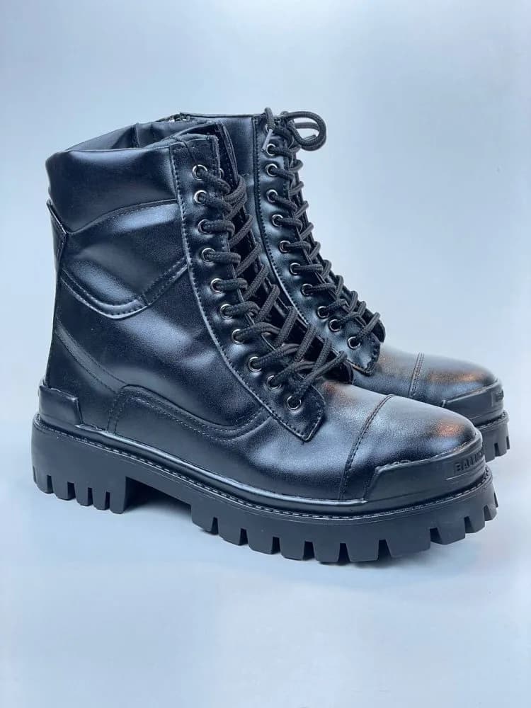 کد 2901 بوت بالنسیاگا BALENCIAGA چرم مشکی — تصویر ۲
