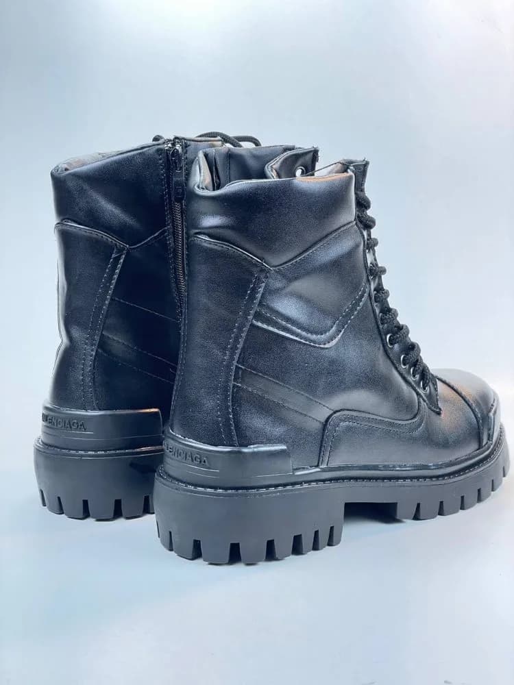 کد 2901 بوت بالنسیاگا BALENCIAGA چرم مشکی — تصویر ۳